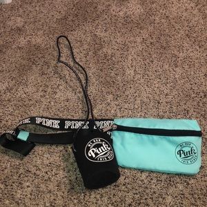 PINK Victoria’s Secret Fanny Pack and Koozie Set!!